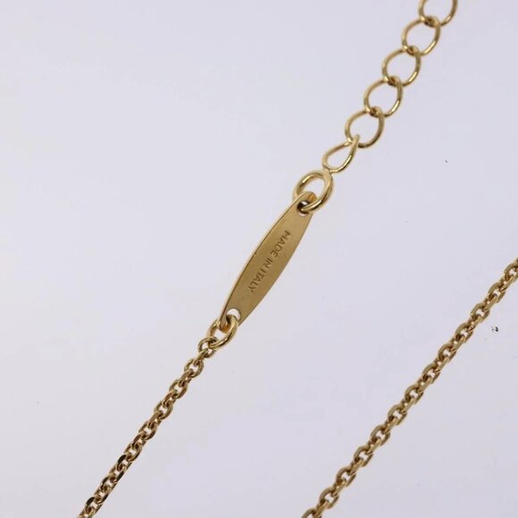 Salvatore Ferragamo Gancini Necklace metal Gold Tone Auth sw1386M - Picture 16 of 16